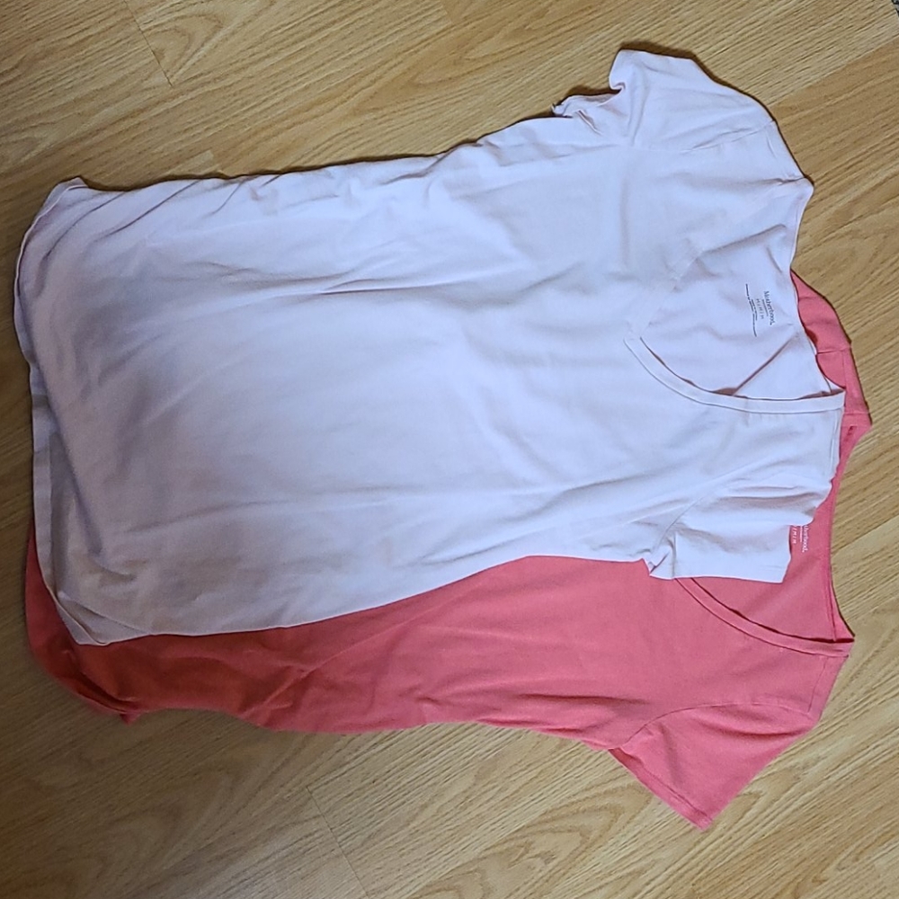 2- Motherhood Maternity Short Sleeve Shirts